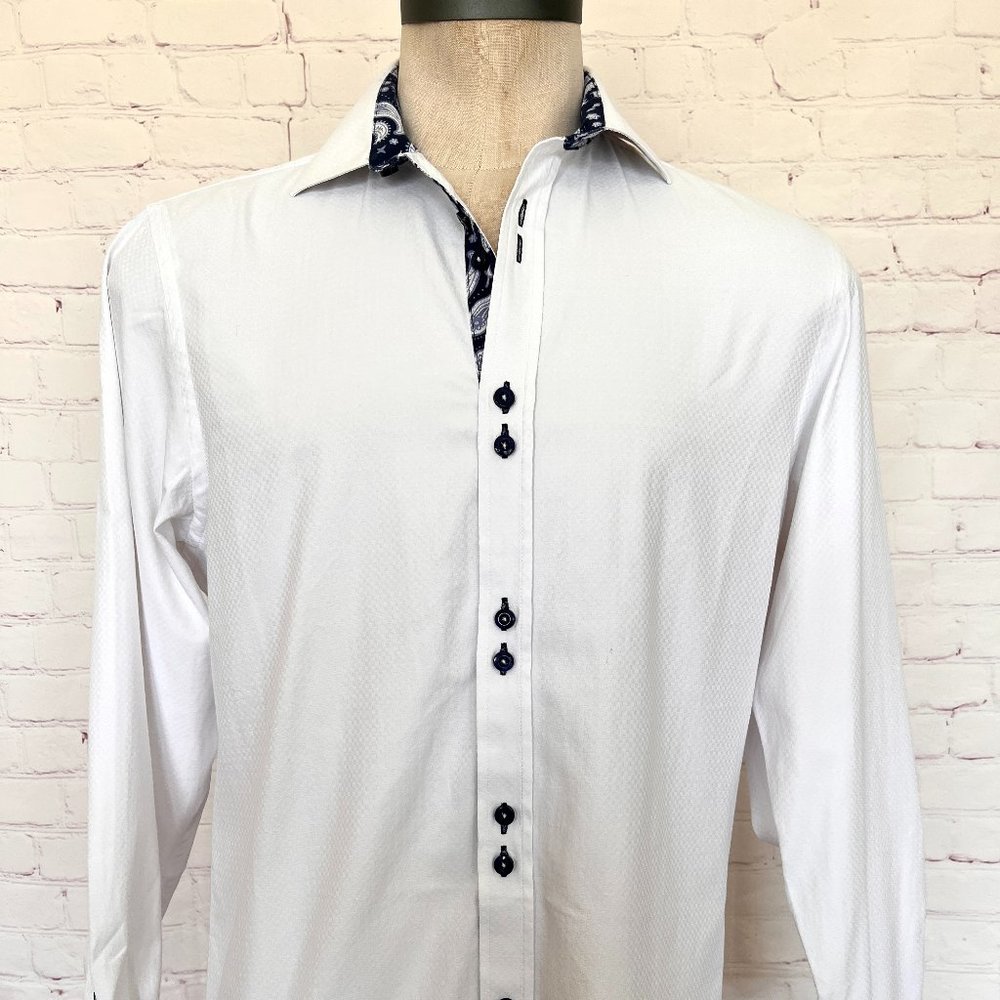 COOGI Luxe White Dress Shirt - Size Large - 16.5 / 17